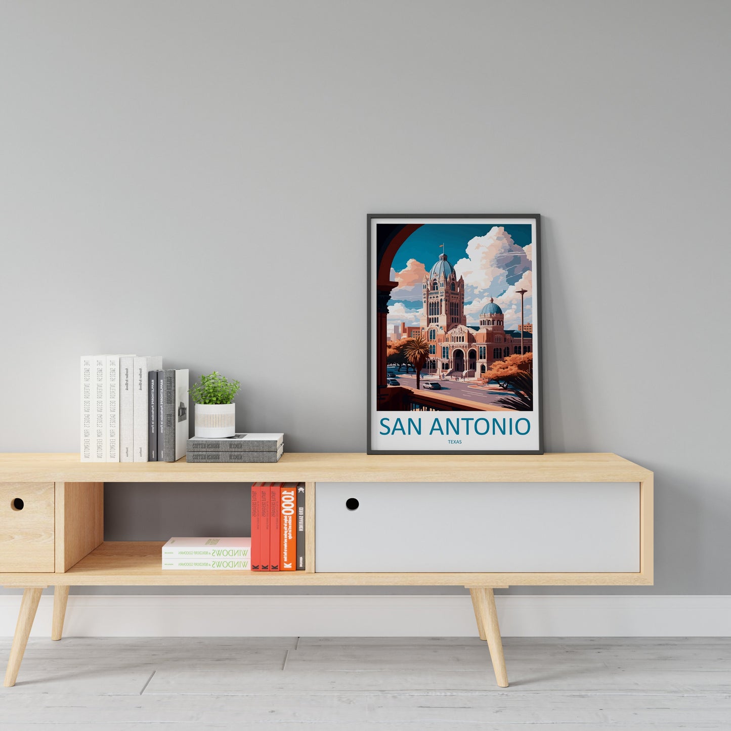 San Antonio Travel Print Wall Art San Antonio Wall Hanging Home Décor San Antonio Gift Art Lovers Texas Art Lover Gift Texas Travel Poster