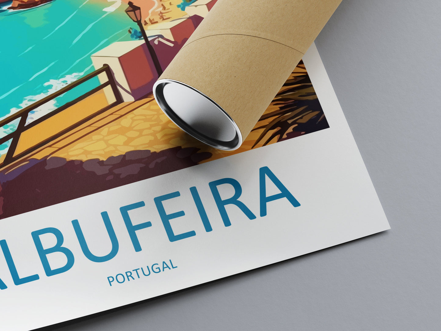 Albufeira Travel Print Wall Art Albufeira Wall Hanging Home Décor Albufeira Gift Art Lovers Portugal Art Lover Gift Cascais Wall Décor