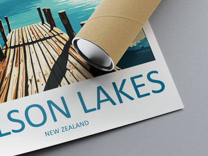 Nelson Lakes Travel Print Wall Art Nelson Lakes Wall Hanging Home Décor Nelson Lakes Gift Art Lovers New Zealand Art Lover Gift Print Art