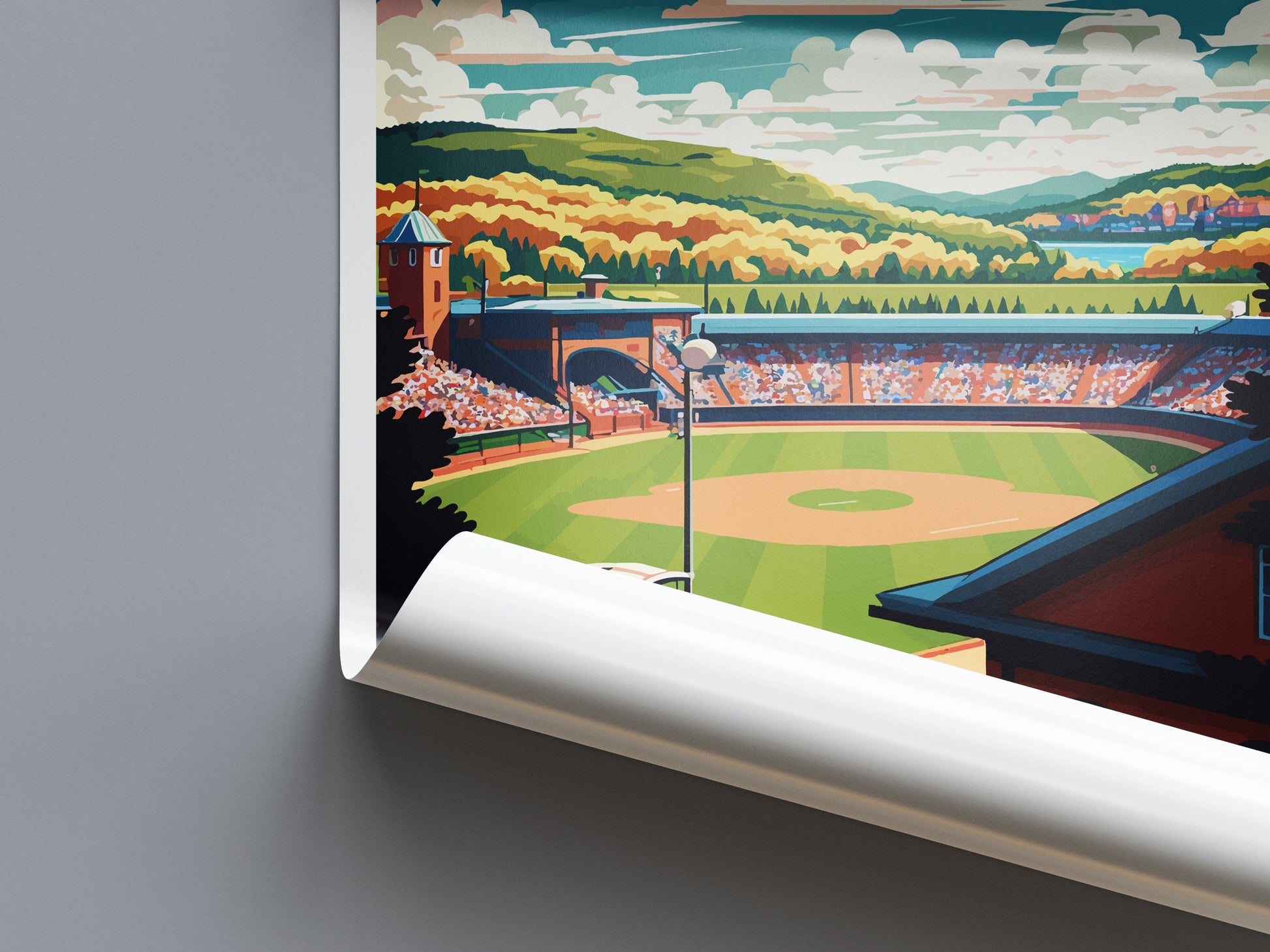 Cooperstown Travel Print Wall Art Cooperstown Wall Hanging Home Décor Cooperstown Gift Art Lovers New York State Art Gift Lover Print
