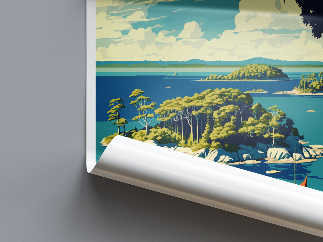 Thousand Islands Travel Print Wall Art Thousand Islands Wall Hanging Home Décor Thousand Islands Gift Art Lovers New York State Art Gift