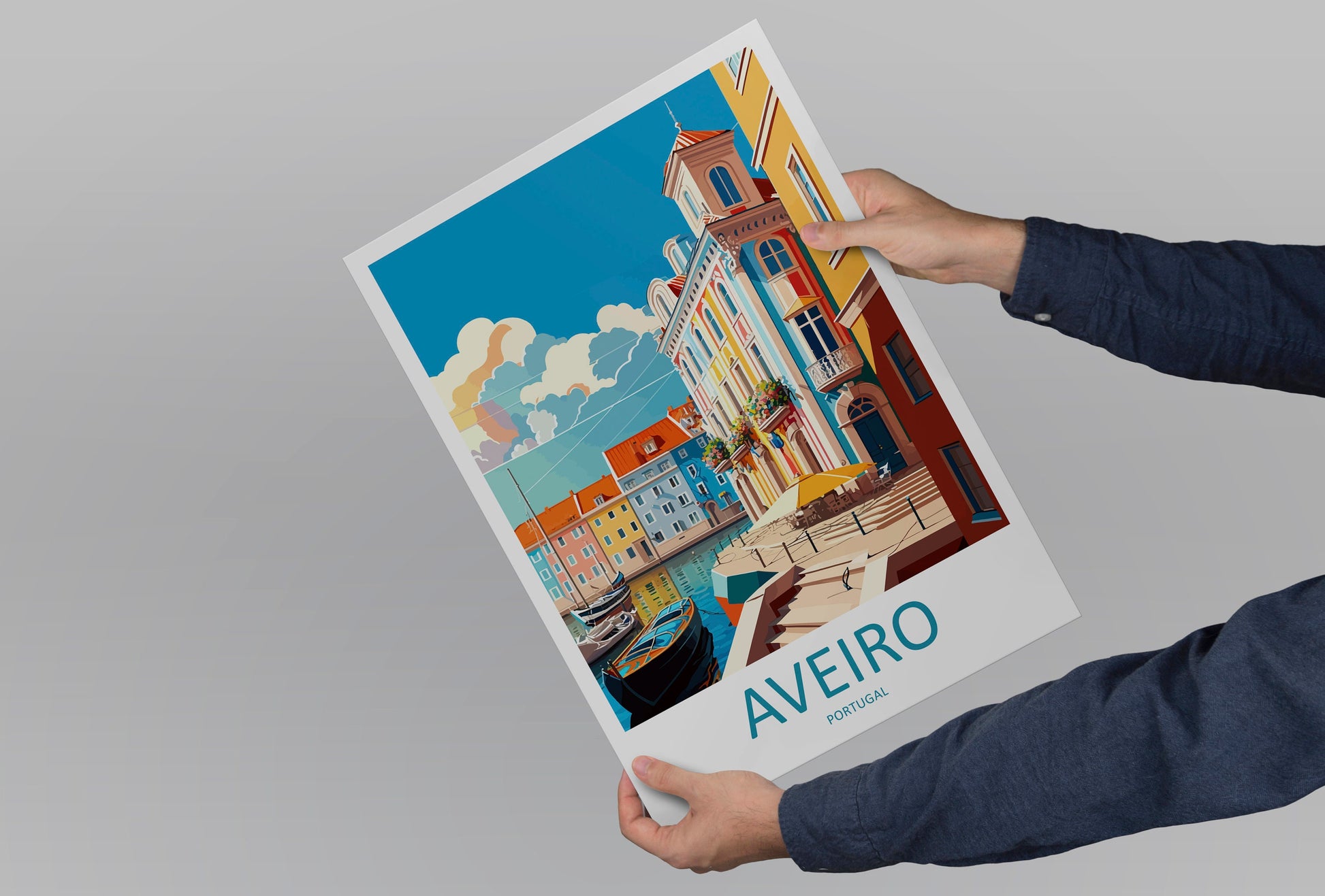 Aveiro Travel Print Wall Art Aveiro Wall Hanging Home Décor Aveiro Gift Art Lovers Portugal Art Lover Gift Aveiro Wall Décor Print