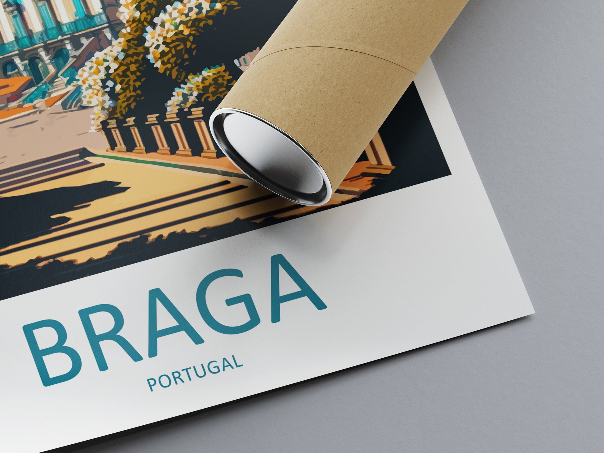 Braga Travel Print Wall Art Braga Wall Hanging Home Décor Braga Gift Art Lovers Portugal Art Lover Gift Braga Wall Décor Print