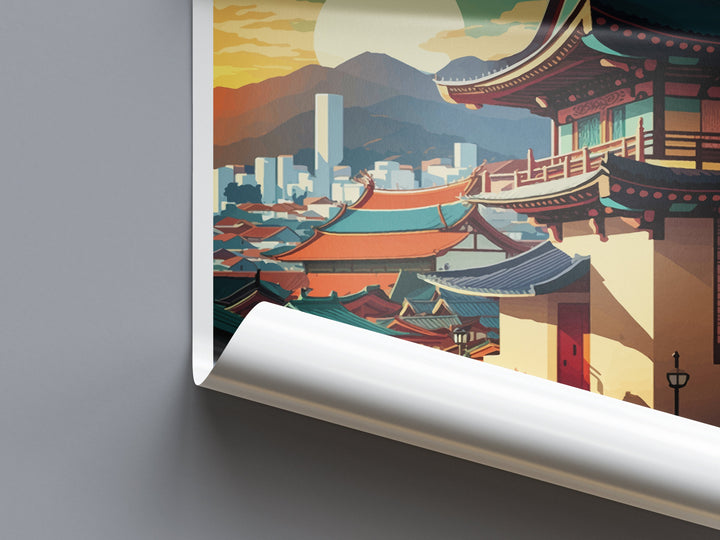 Suwon Travel Print Wall Art Suwon Wall Hanging Home Décor Suwon Gift Art Lovers South Korea Art Lover Gift Suwon Wall Décor