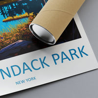 Adirondack Park Travel Print Wall Art Adirondack Park Wall Hanging Home Décor Adirondack Park Gift Art Lovers New York State Art Gift Lover