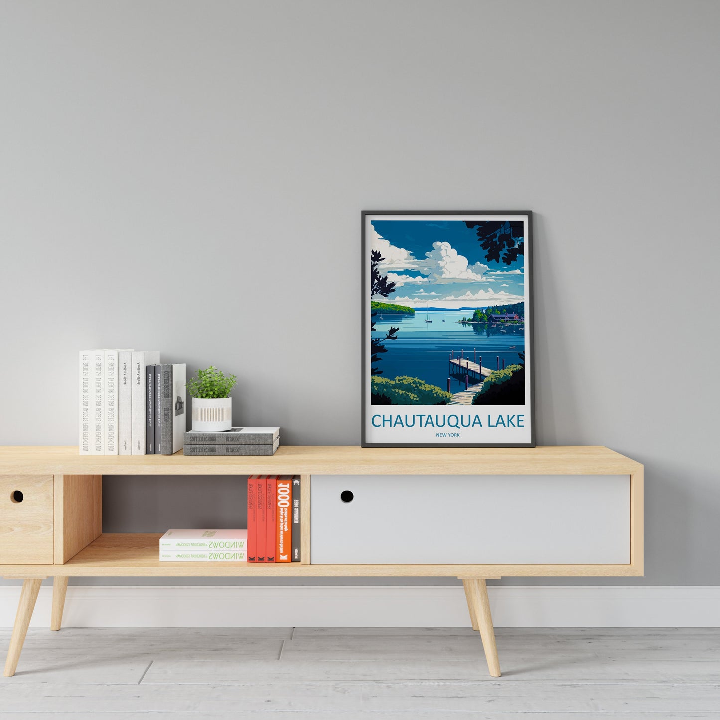 Chautauqua Lake Travel Print Wall Art Chautauqua Lake Wall Hanging Home Décor Chautauqua Lake Gift Art Lovers New York State Art Gift Lover