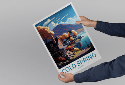 Cold Springs Travel Print Wall Art Cold Springs Wall Hanging Home Décor Cold Springs Gift Art Lovers New York State Art Gift Lover Print
