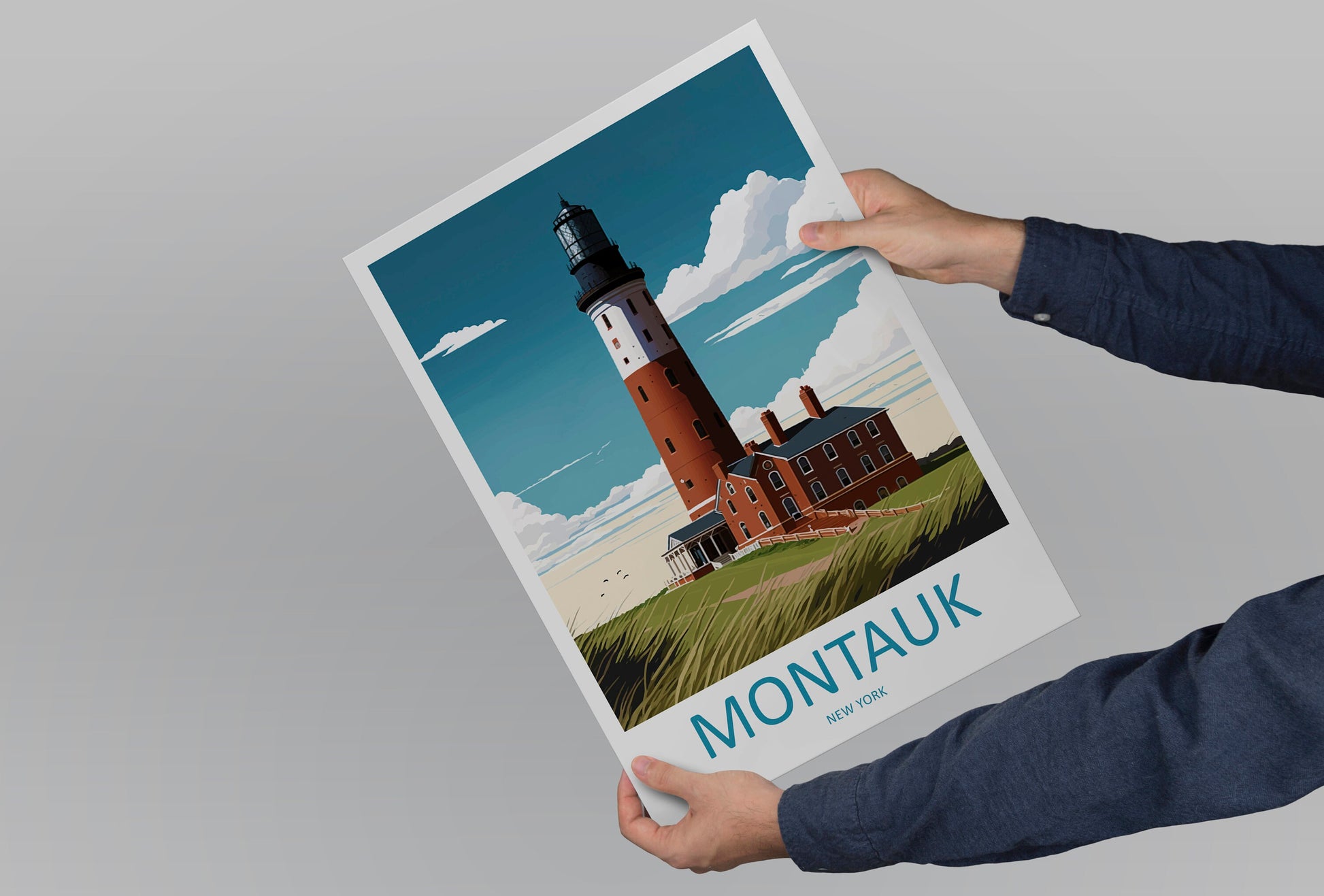 Montauk Travel Print Wall Art Montauk Wall Hanging Home Décor Montauk Gift Art Lovers New York State Art Gift Lover Poster