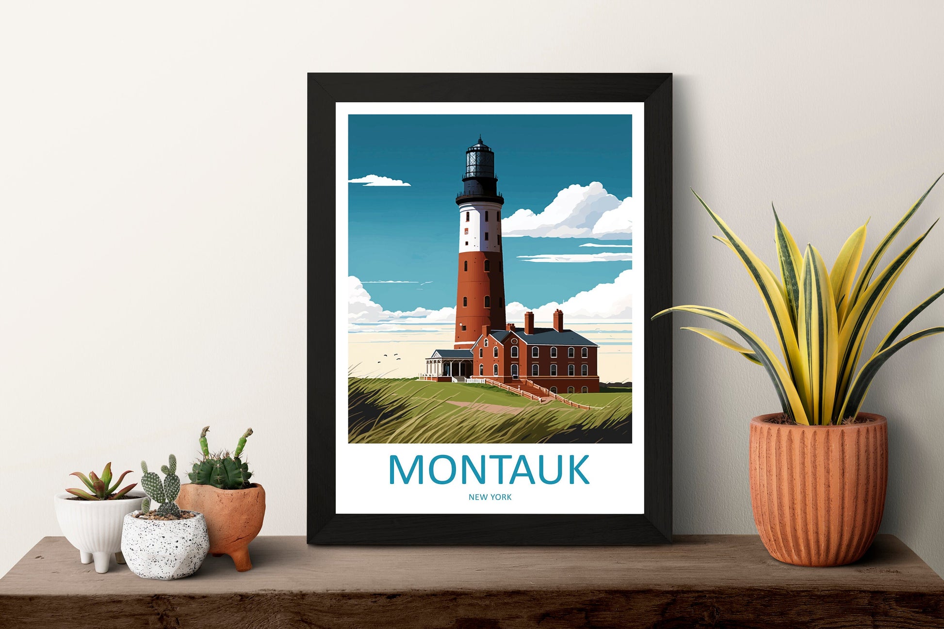 Montauk Travel Print Wall Art Montauk Wall Hanging Home Décor Montauk Gift Art Lovers New York State Art Gift Lover Poster
