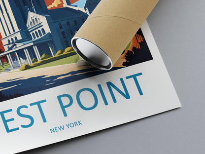 West Point Travel Print Wall Art West Point Wall Hanging Home Décor West Point Gift Art Lovers New York State Art Gift Poster