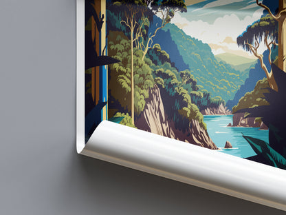 Whanganui National Park Travel Print Wall Art Whanganui Wall Hanging Home Décor Whanganui Gift Art Lovers New Zealand Art