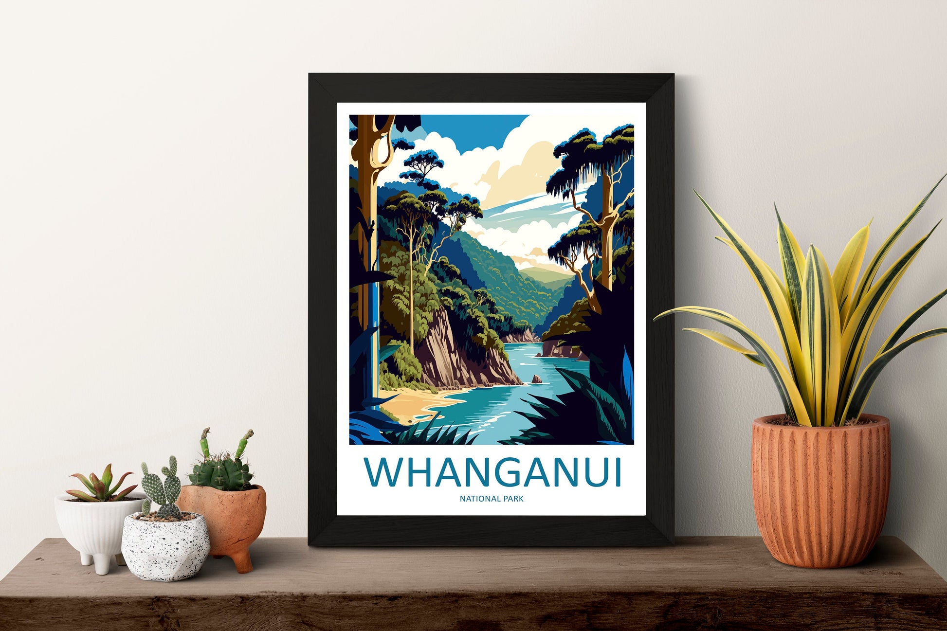 Whanganui National Park Travel Print Wall Art Whanganui Wall Hanging Home Décor Whanganui Gift Art Lovers New Zealand Art