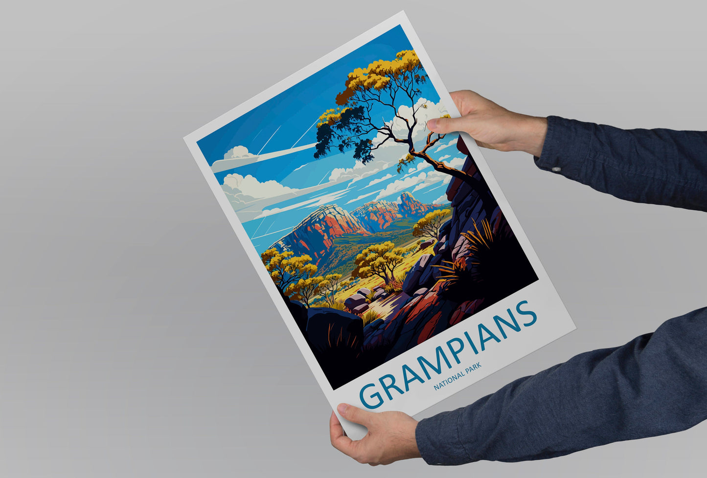 Grampians National Park Travel Print Wall Art Grampians Wall Hanging Home Décor Grampians Gift Art Lovers Wall Art Australia Travel Print