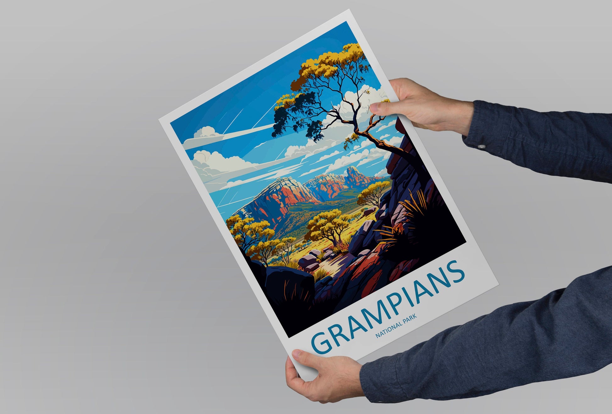 Grampians National Park Travel Print Wall Art Grampians Wall Hanging Home Décor Grampians Gift Art Lovers Wall Art Australia Travel Print