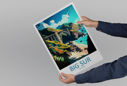 Big Sur National Park Travel Print Wall Art Big Sur Wall Hanging Home Décor Big Sur Gift Art Lovers California Lover Gift Big Sur Poster