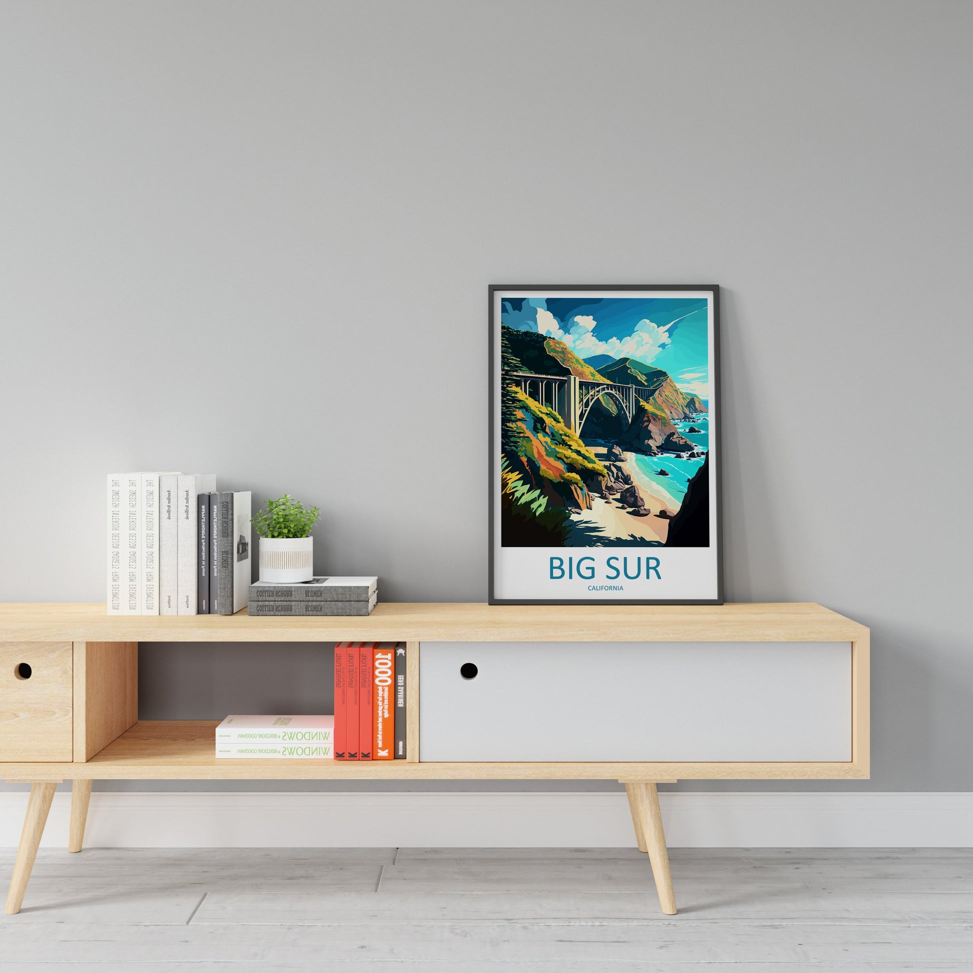 Big Sur National Park Travel Print Wall Art Big Sur Wall Hanging Home Décor Big Sur Gift Art Lovers California Lover Gift Big Sur Poster
