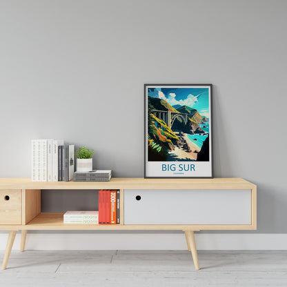 Big Sur National Park Travel Print Wall Art Big Sur Wall Hanging Home Décor Big Sur Gift Art Lovers California Lover Gift Big Sur Poster