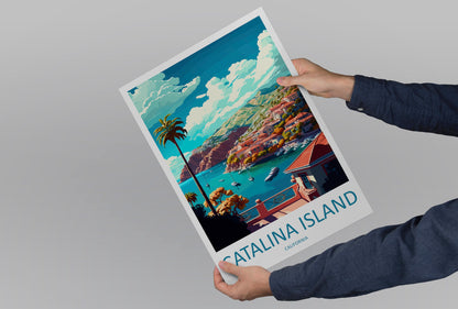 Catalina Island Travel Print Wall Art Catalina Island Wall Hanging Home Décor Catalina Island Gift Art Lovers California Art Lover Gift