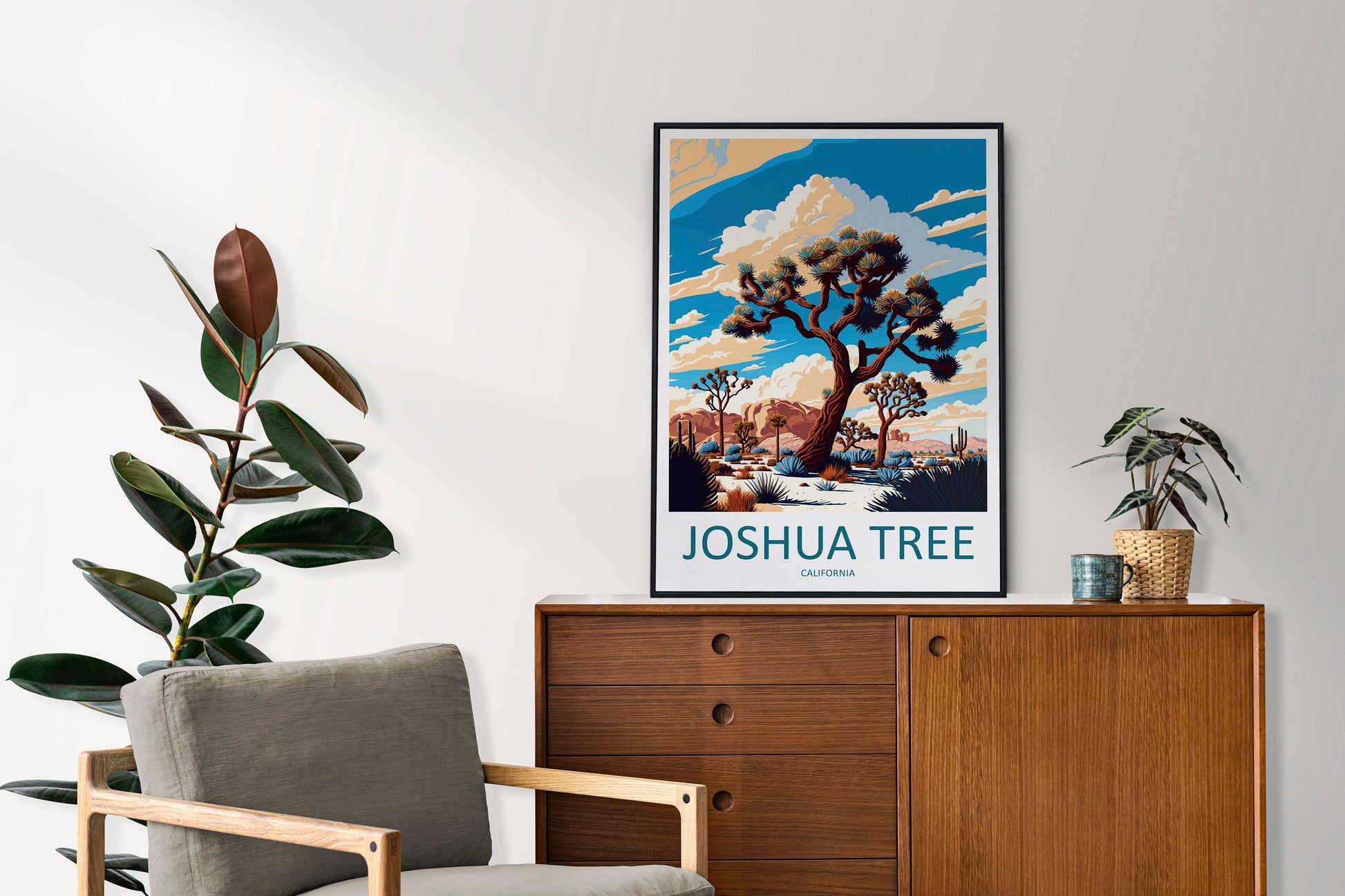 Joshua Tree National Park Travel Print Wall Art Joshua Tree Wall Hanging Home Décor Joshua Tree Gift Art Lovers California Art Lover Gift