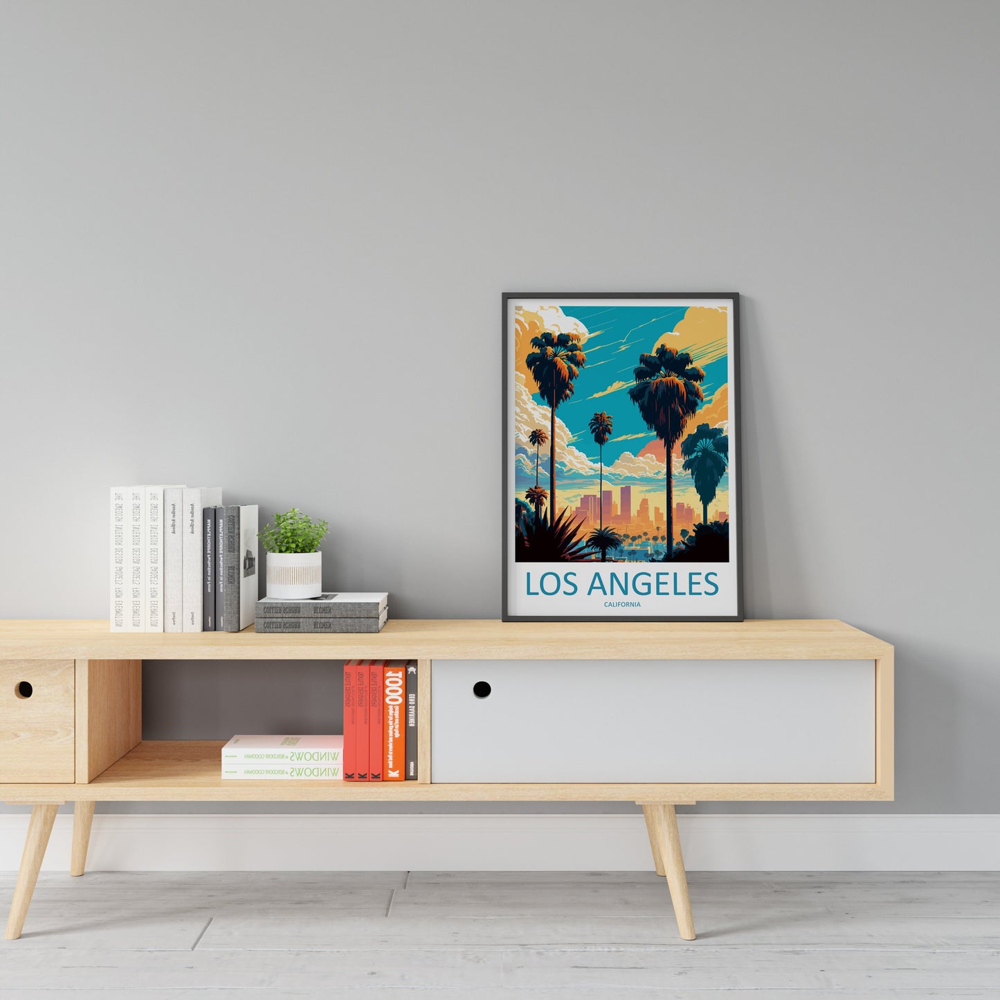 Los Angeles Travel Print Wall Art Los Angeles Wall Hanging Home Décor Los Angeles Gift Art Lovers California Art Lover Gift Los Angeles Deco