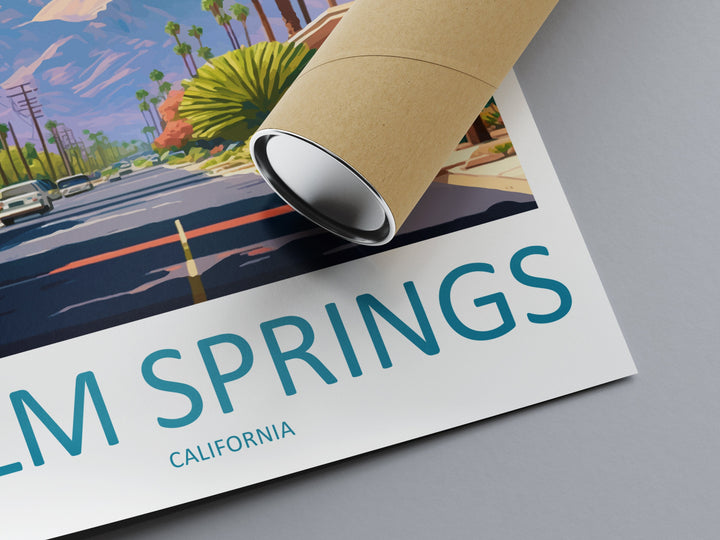 Palm Springs Travel Print Wall Art Palm Springs Wall Hanging Home Décor Palm Springs Gift Art Lovers California Art Lover Gift Palm Springs