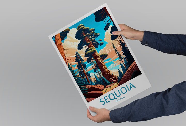 Sequoia National Park Travel Print Wall Art Sequoia Wall Hanging Home Décor Sequoia Gift Art Lovers California Art Lover Gift