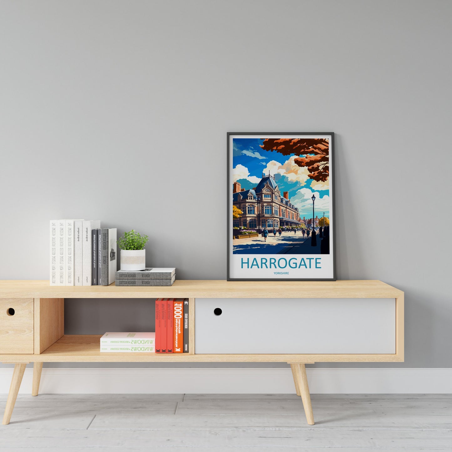 Harrogate Travel Print Wall Art Harrogate Wall Hanging Home Décor Harrogate Gift Art Lovers England Art Lover Gift Print