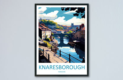 Knaresborough Travel Print Wall Art Knaresborough Wall Hanging Home Décor Knaresborough Gift Art Lovers England Art Lover Gift Print
