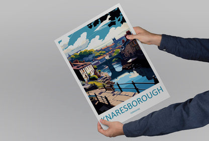 Knaresborough Travel Print Wall Art Knaresborough Wall Hanging Home Décor Knaresborough Gift Art Lovers England Art Lover Gift Print