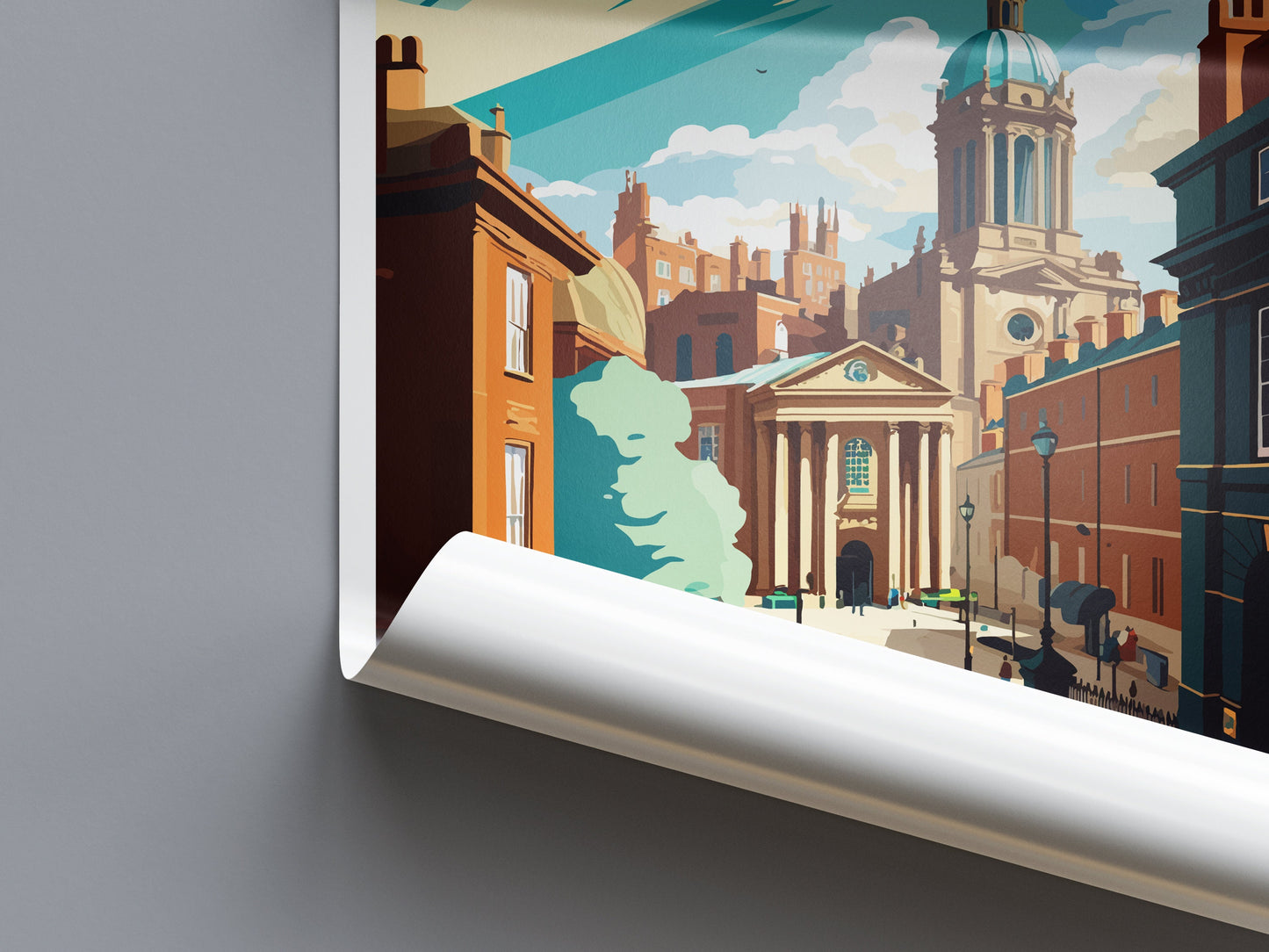 Leeds Travel Print Wall Art Leeds Wall Hanging Home Décor Leeds Gift Art Lovers England Art Lover Gift Print Artwork Yorkshire Art