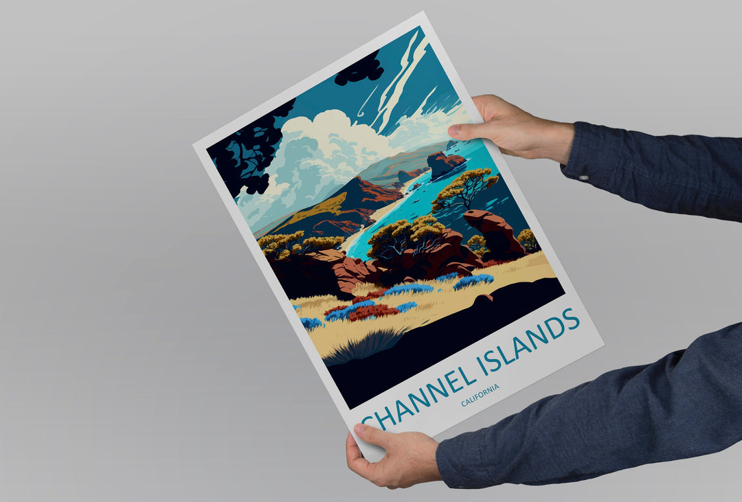 Channel Islands National Park Travel Print Wall Art Channel Islands Wall Hanging Home Décor Channel Islands Gift Art Lovers California Art