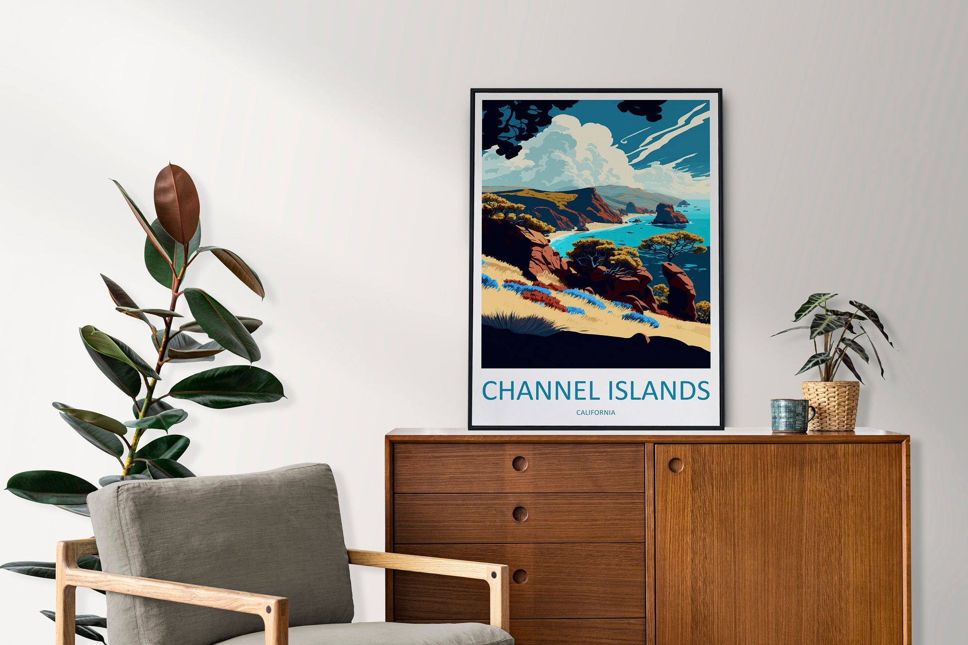 Channel Islands National Park Travel Print Wall Art Channel Islands Wall Hanging Home Décor Channel Islands Gift Art Lovers California Art