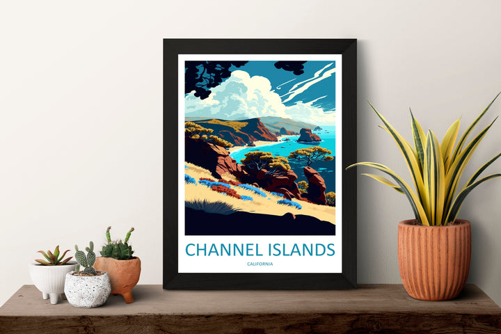 Channel Islands National Park Travel Print Wall Art Channel Islands Wall Hanging Home Décor Channel Islands Gift Art Lovers California Art