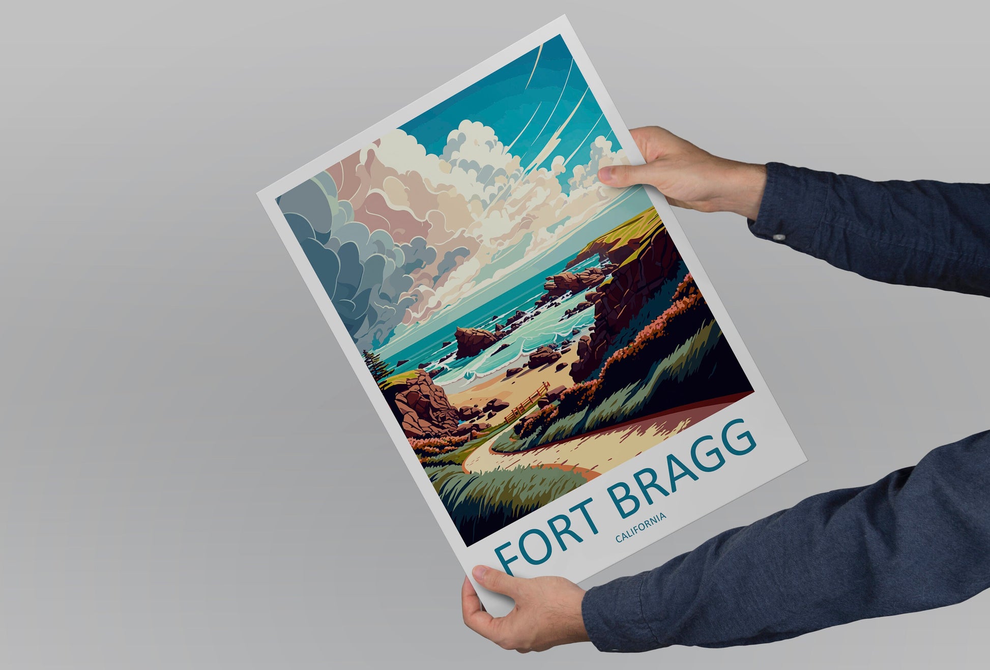Fort Bragg Travel Print Wall Art Fort Bragg Wall Hanging Home Décor Fort Bragg Gift Art Lovers California Art Lover Gift Fort Bragg