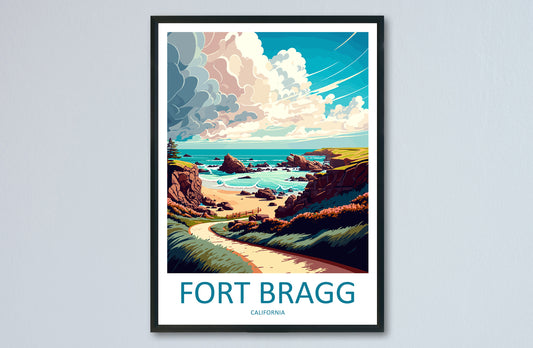 Fort Bragg Travel Print Wall Art Fort Bragg Wall Hanging Home Décor Fort Bragg Gift Art Lovers California Art Lover Gift Fort Bragg