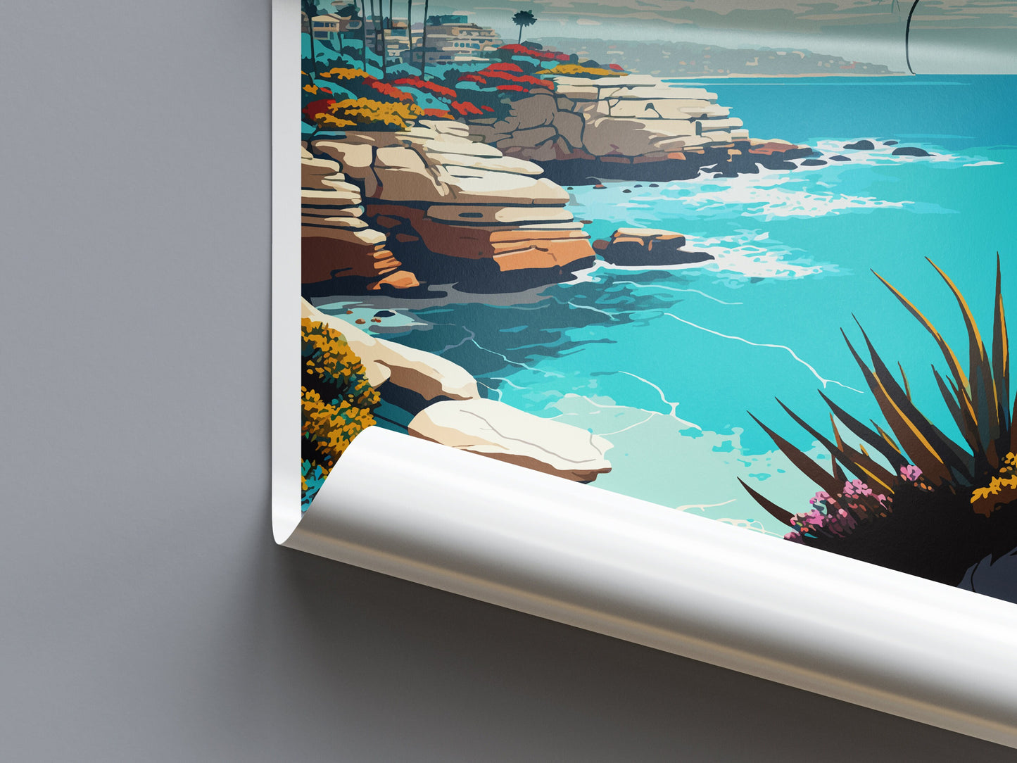 La Jolla Cove Travel Print Wall Art La Jolla Cove Wall Hanging Home Décor La Jolla Cove Gift Art Lovers California Art Lover Gift