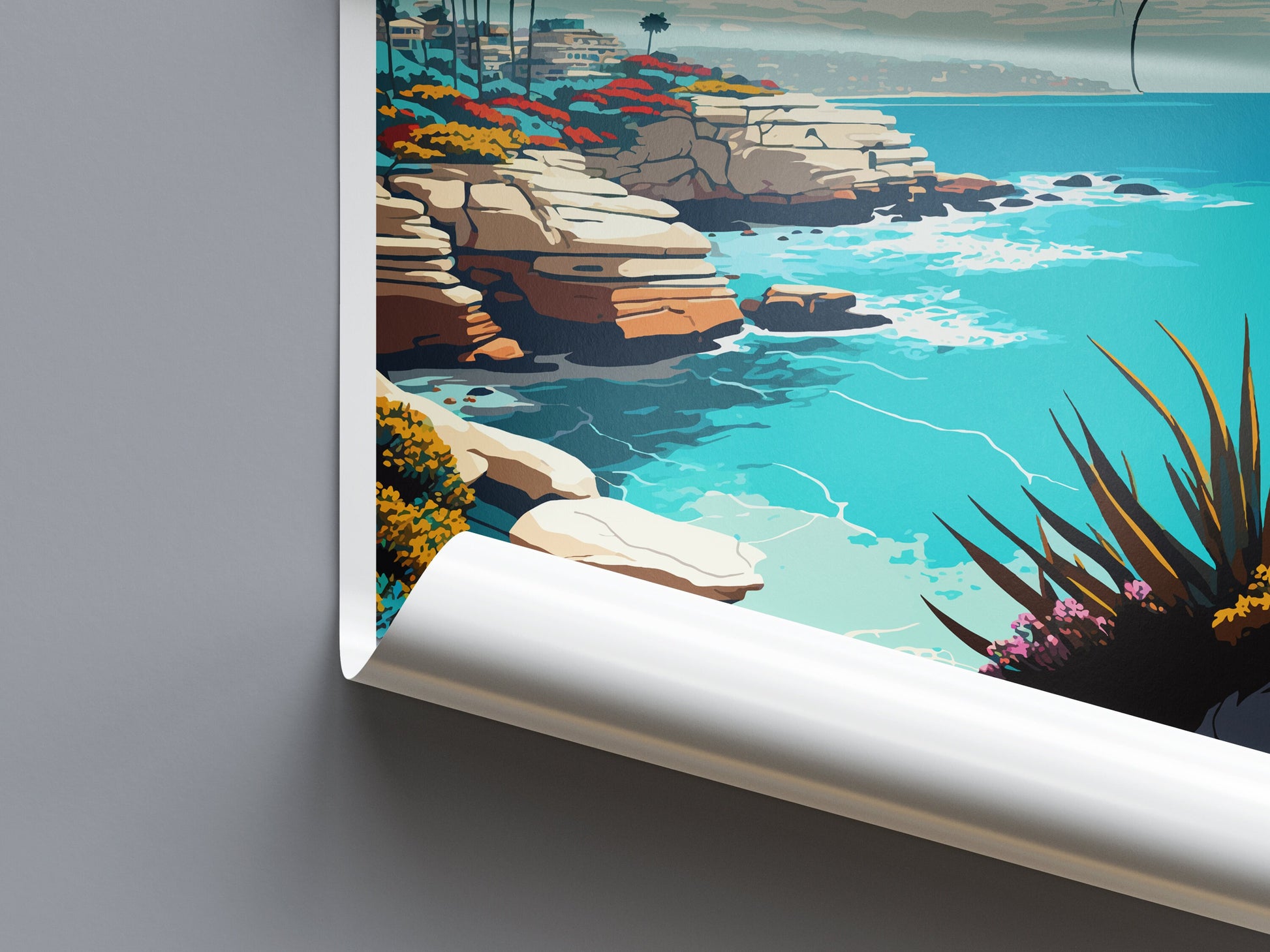 La Jolla Cove Travel Print Wall Art La Jolla Cove Wall Hanging Home Décor La Jolla Cove Gift Art Lovers California Art Lover Gift