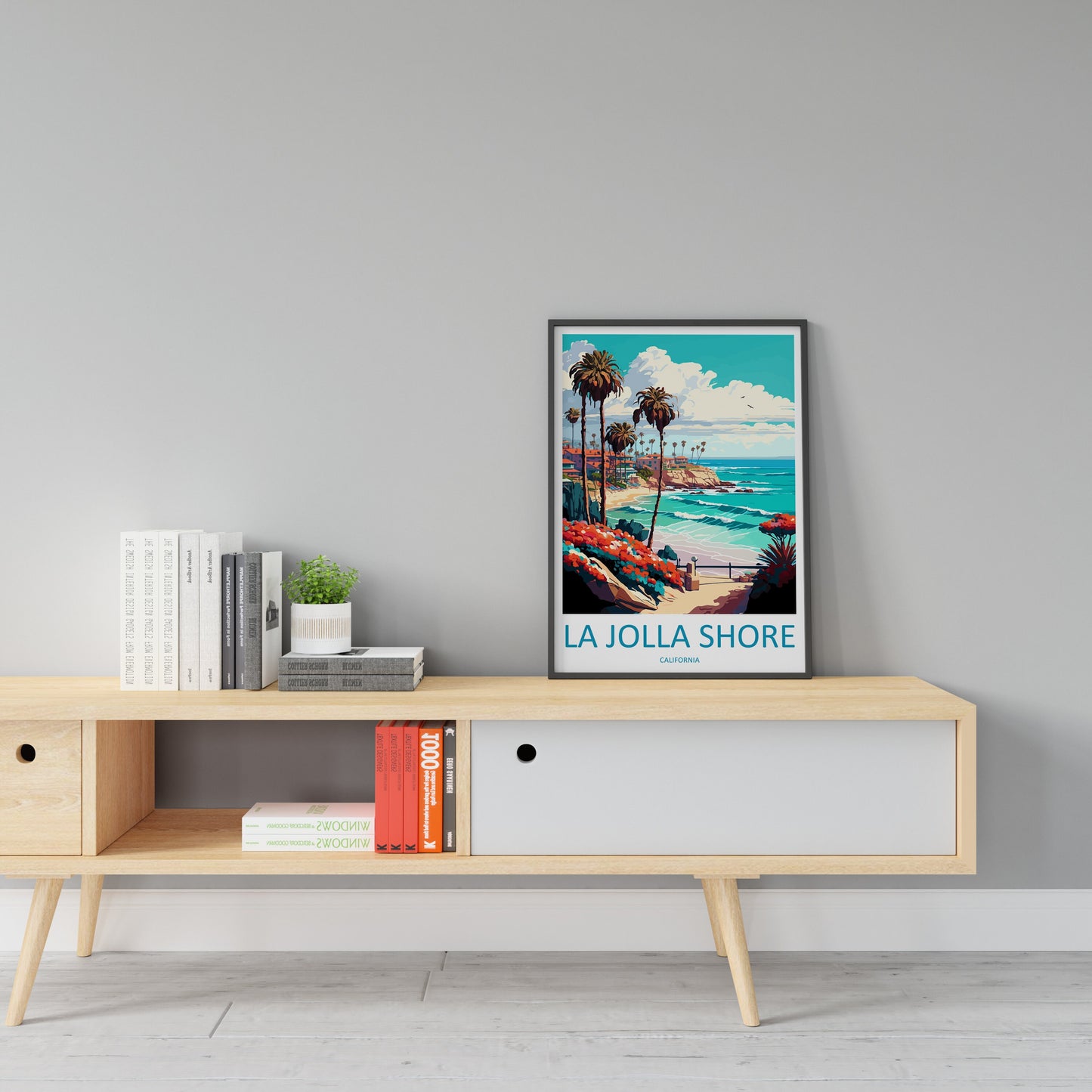 La Jolla Shore Travel Print Wall Art La Jolla Shore Wall Hanging Home Décor La Jolla Shore Gift Art Lovers California Art Lover Gift