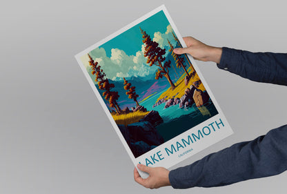Lake Mammoth Travel Print Wall Art Lake Mammoth Wall Hanging Home Décor Lake Mammoth Gift Art Lovers California Art Lover Gift