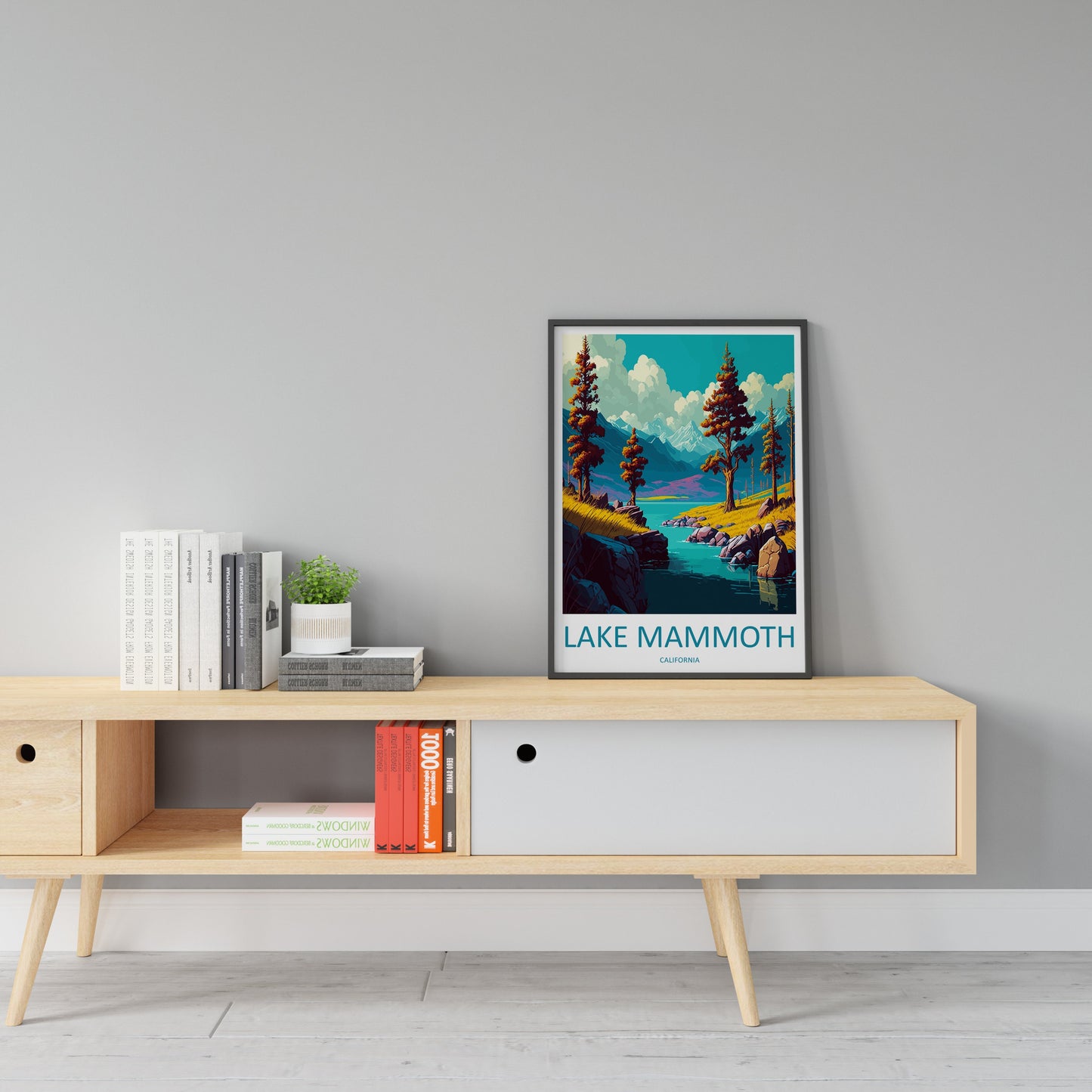 Lake Mammoth Travel Print Wall Art Lake Mammoth Wall Hanging Home Décor Lake Mammoth Gift Art Lovers California Art Lover Gift