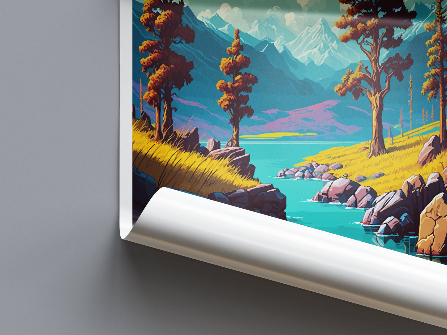 Lake Mammoth Travel Print Wall Art Lake Mammoth Wall Hanging Home Décor Lake Mammoth Gift Art Lovers California Art Lover Gift