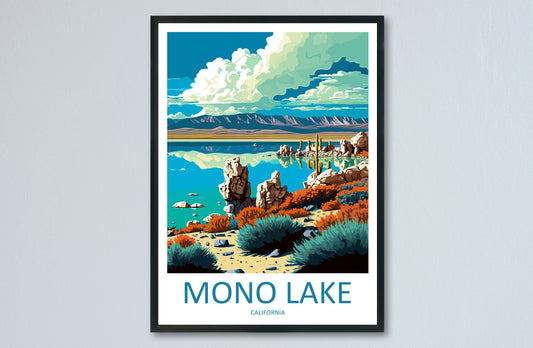 Mono Lake Travel Print Wall Art Mono Lake Wall Hanging Home Décor Mono Lake Gift Art Lovers California Art Lover Gift Mono Lake Art Print
