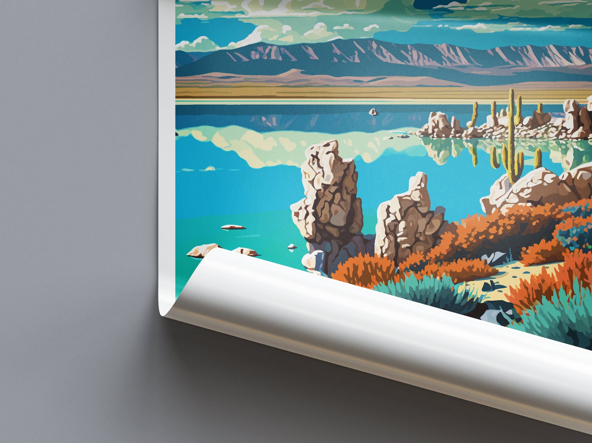 Mono Lake Travel Print Wall Art Mono Lake Wall Hanging Home Décor Mono Lake Gift Art Lovers California Art Lover Gift Mono Lake Art Print