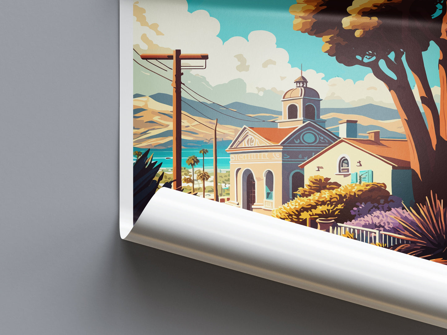 San Luis Obispo Travel Print Wall Art San Luis Obispo Wall Hanging Home Décor San Luis Obispo Gift Art Lovers California Art Lover Gift