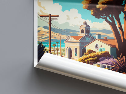 San Luis Obispo Travel Print Wall Art San Luis Obispo Wall Hanging Home Décor San Luis Obispo Gift Art Lovers California Art Lover Gift