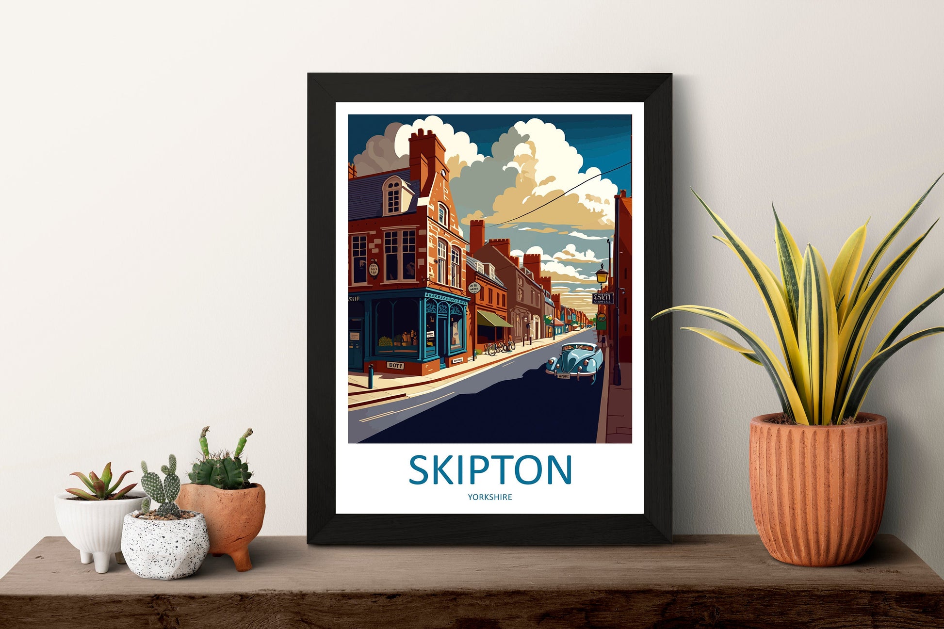 Skipton Travel Print Wall Art Skipton Wall Hanging Home Décor Skipton Gift Art Lovers England Art Lover Gift Print Artwork Yorkshire Art