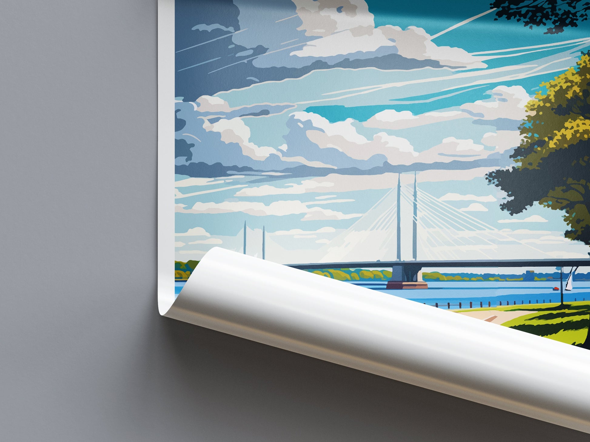 Dartford Travel Print Wall Art Dartford Wall Hanging Home Décor Dartford Gift Art Lovers England Art Lover Gift Print Artwork Kent Art
