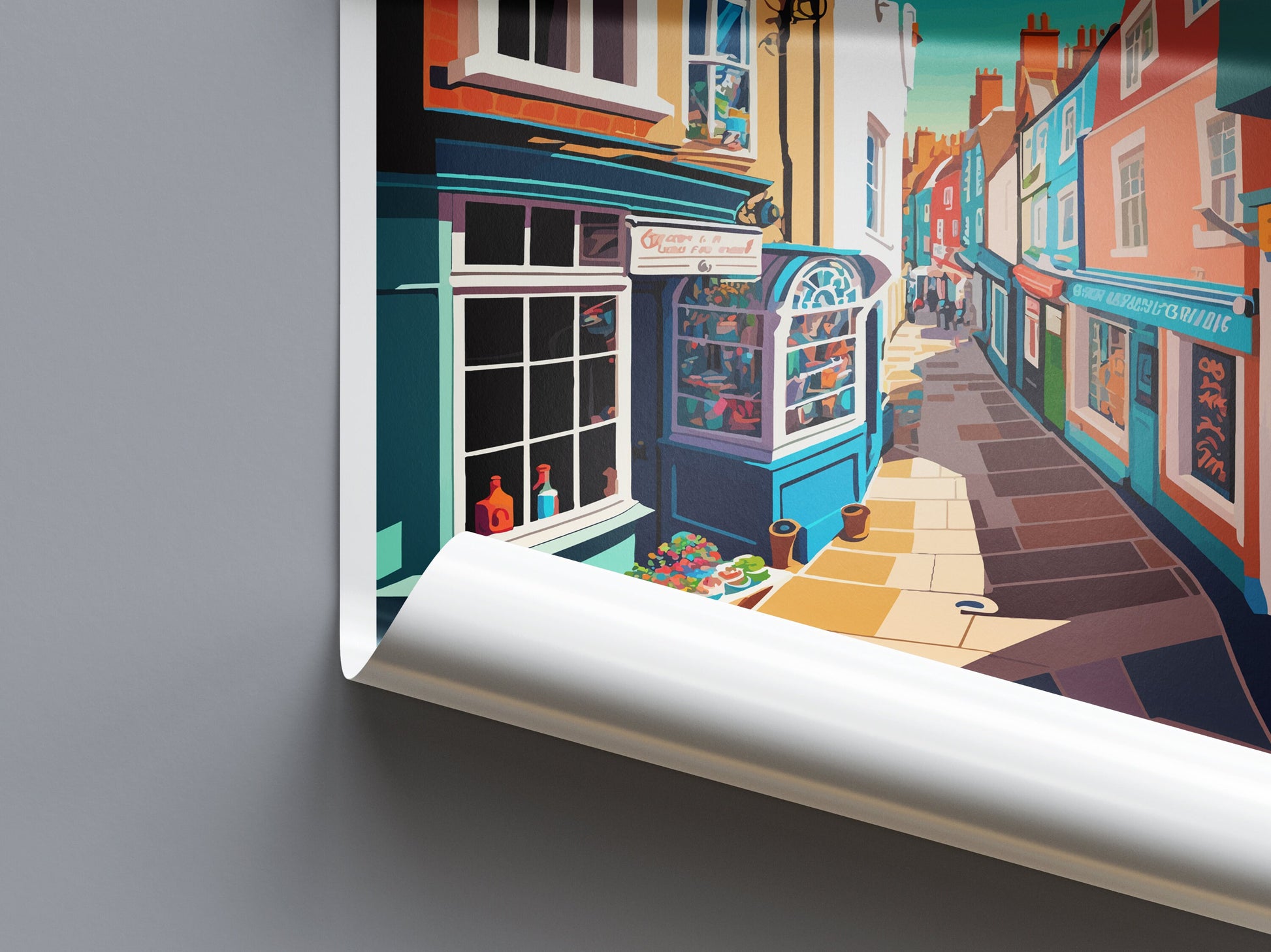 Folkestone Travel Print Wall Art Folkestone Wall Hanging Home Décor Folkestone Gift Art Lovers England Art Lover Gift Print Artwork Kent Art