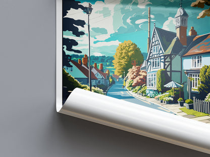 Sevenoaks Travel Print Wall Art Sevenoaks Wall Hanging Home Décor Sevenoaks Gift Art Lovers England Art Lover Gift Print Artwork Kent Art