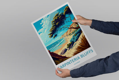 Carpinteria Bluffs Travel Print Wall Art Carpinteria Bluffs Wall Hanging Home Décor Carpinteria Bluffs Gift Art Lovers California Art